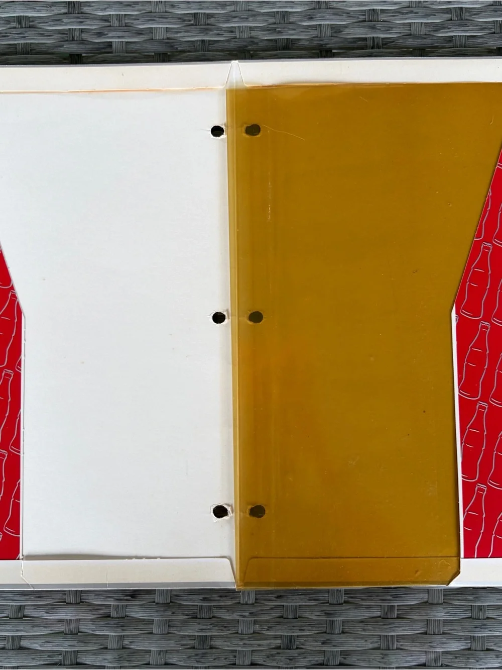 Vintage TWO Coca-Cola Red & Black Polar Bear Folders